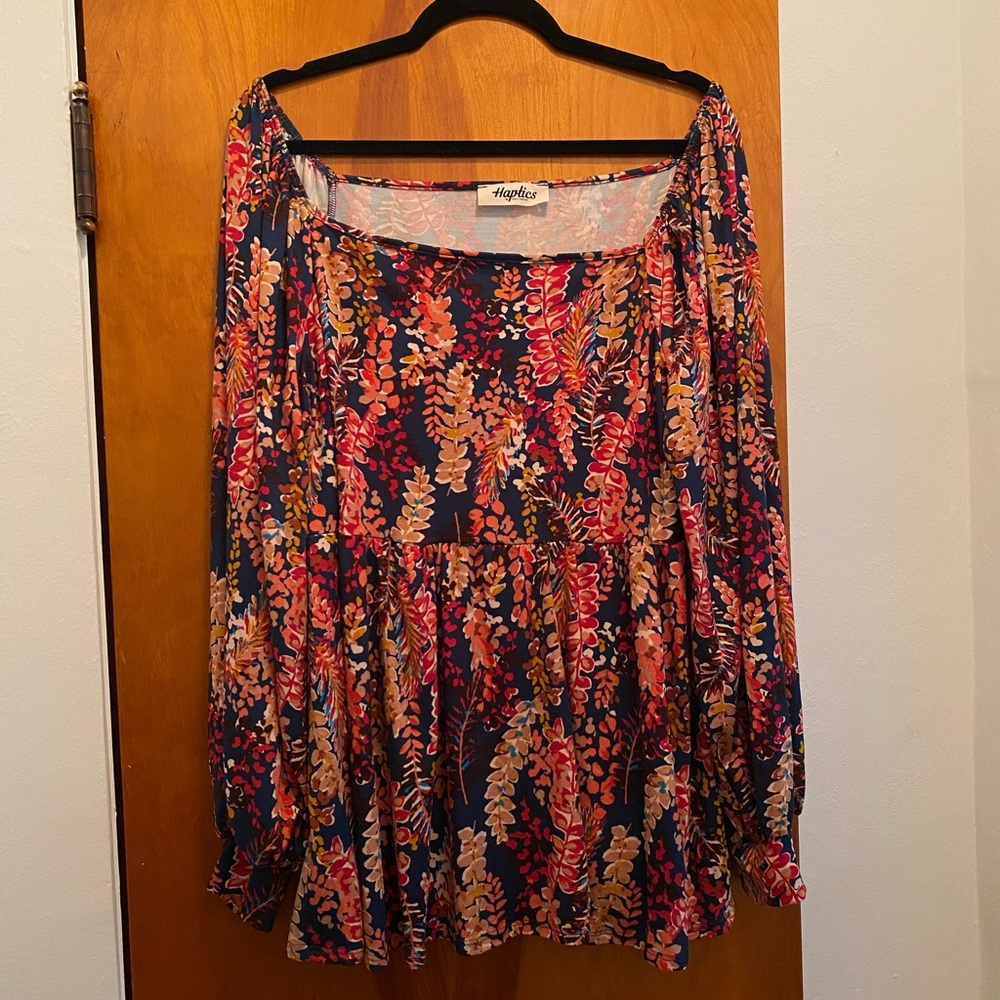 Haptics by Holly Harper Off-Shoulder Floral Top